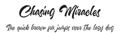 Chasing Miracles by Damarletter — Script Handwritten Font — thumbnail 1