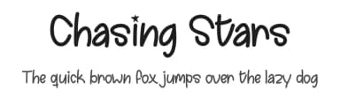 Chasing Stars by Misti's Fonts — Script Handwritten Font — thumbnail 1
