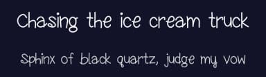Chasing the ice cream truck by Sabrina Schleiger — Script Handwritten Font — thumbnail 2