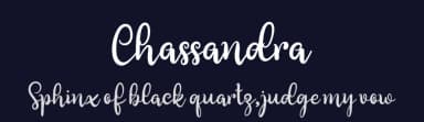 Chassandra by niyos — Script Handwritten Font — thumbnail 2
