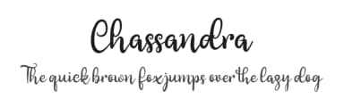 Chassandra by niyos — Script Handwritten Font — thumbnail 1