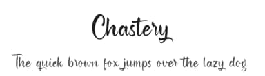 Chastery by vilogsign — Script Handwritten Font — thumbnail 1