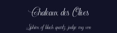 Chateaux des Olives by Maelle.K | Thomas Boucherie — Script Handwritten Font — thumbnail 2