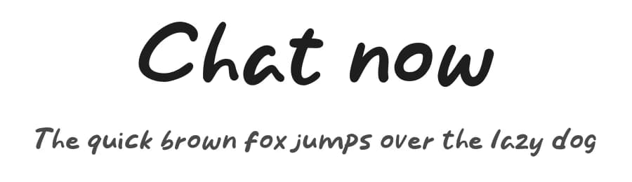 Chat now by Khurasan — Script Handwritten Font