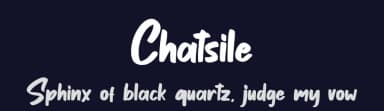Chatsile by Skiiller Studio — Script Handwritten Font — thumbnail 2