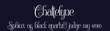 Chattelyne by Ahmad Zulfikar Ali — Script Handwritten Font — thumbnail 2