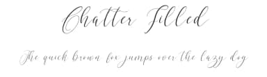 Chatter Filled by Nathatype — Script Handwritten Font — thumbnail 1