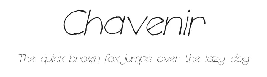 Chavenir by Måns Grebäck — Script Handwritten Font
