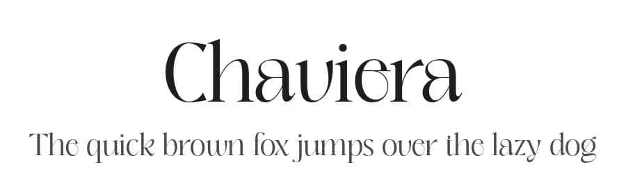 Chaviera by Handpik — Serif Font