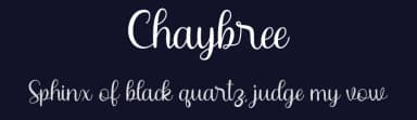 Chaybree by StringLabs Creative Studio — Script Handwritten Font — thumbnail 2