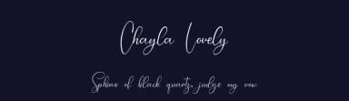 Chayla Lovely by niyos — Script Handwritten Font — thumbnail 2