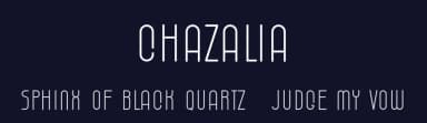 Chazalia by TipType — Sans Serif Font — thumbnail 2