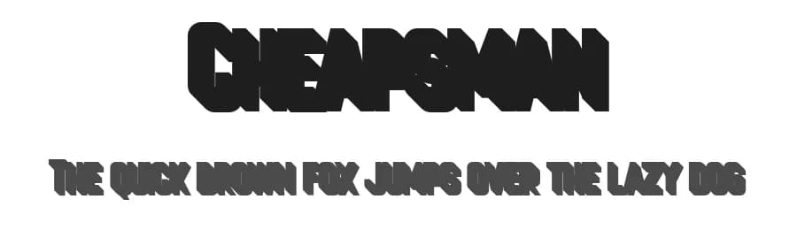 Cheapsman by Typetemp Studio — Sans Serif Font
