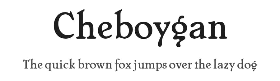 Cheboygan by PrimaFont — Serif Font