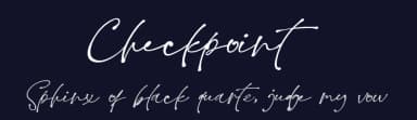 Checkpoint by Behind the Ink — Script Handwritten Font — thumbnail 2