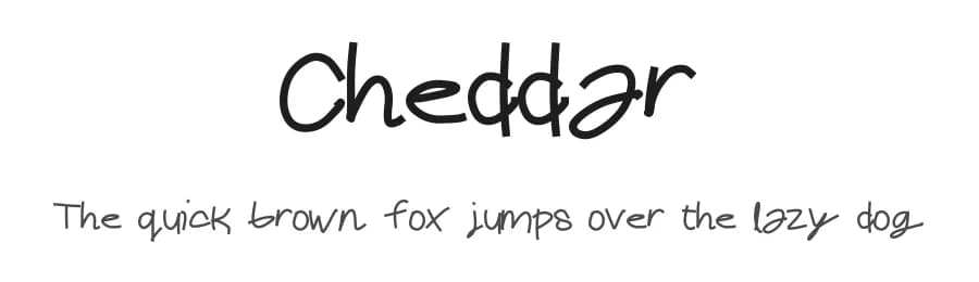 Cheddar by Geronimo Font Studios — Script Handwritten Font