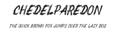 Chedelparedon by Billy Argel Fonts ® — Script Handwritten Font — thumbnail 1