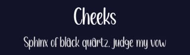 Cheeks by Andi Moz — Script Handwritten Font — thumbnail 2