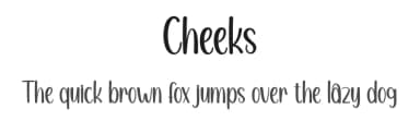 Cheeks by Andi Moz — Script Handwritten Font — thumbnail 1