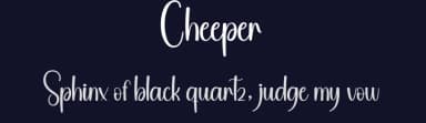 Cheeper by Andi Moz — Script Handwritten Font — thumbnail 2