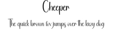 Cheeper by Andi Moz — Script Handwritten Font — thumbnail 1