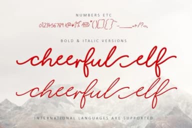 Cheerful Elf Font by Creativeqube Design — Script Handwritten Font — thumbnail 3