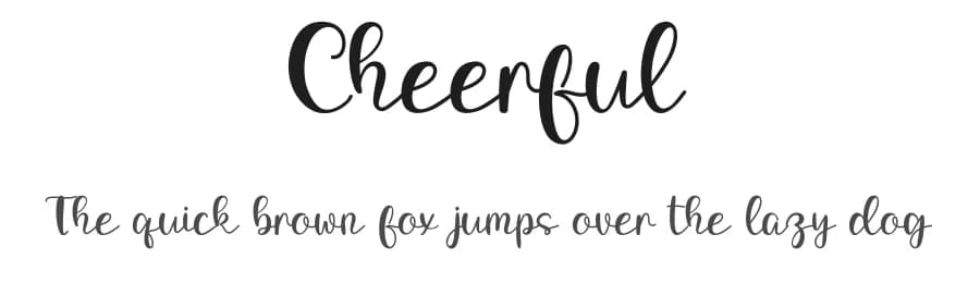 Cheerful by Inermedia Studio — Script Handwritten Font