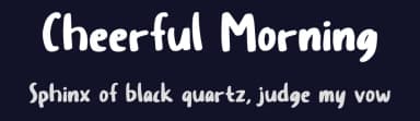 Cheerful Morning by Zuzulgo Studio — Script Handwritten Font — thumbnail 2