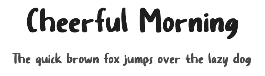 Cheerful Morning by Zuzulgo Studio — Script Handwritten Font