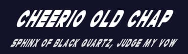 Cheerio Old Chap by Hawtpixel — Sans Serif Font — thumbnail 2