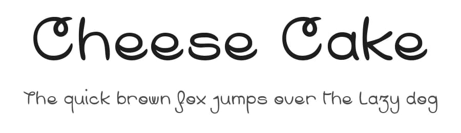 Cheese Cake by dcoxy - Greg Medina — Script Handwritten Font