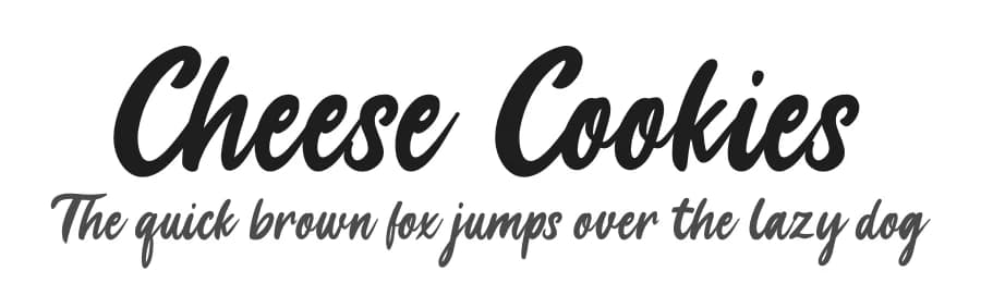 Cheese Cookies by Fikryal studio — Script Handwritten Font