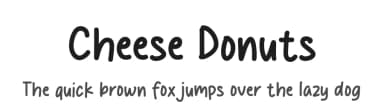 Cheese Donuts by MJType — Script Handwritten Font — thumbnail 1