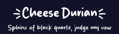 Cheese Durian by Origin Type — Script Handwritten Font — thumbnail 2