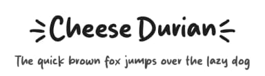 Cheese Durian by Origin Type — Script Handwritten Font — thumbnail 1