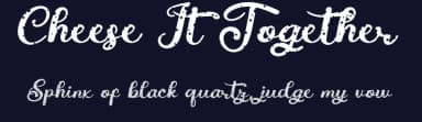 Cheese It Together by Erik Studio — Script Handwritten Font — thumbnail 2