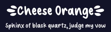 Cheese Orange by Viola Type — Script Handwritten Font — thumbnail 2