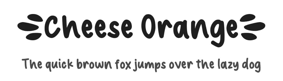 Cheese Orange by Viola Type — Script Handwritten Font
