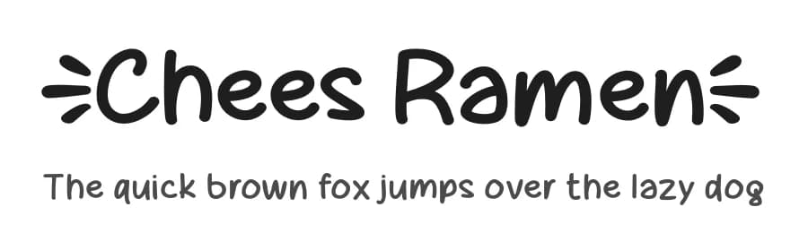 Cheese Ramen by MJType — Script Handwritten Font