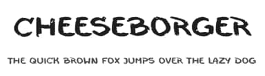 Cheeseborger by C. B. — Script Handwritten Font — thumbnail 1