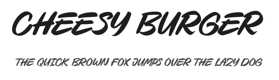 Cheesy Burger by Ronny Studio — Script Handwritten Font