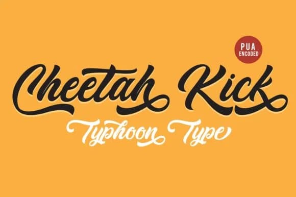 Cheetah Kick Font by Typhoon Type™ — Script Handwritten Font