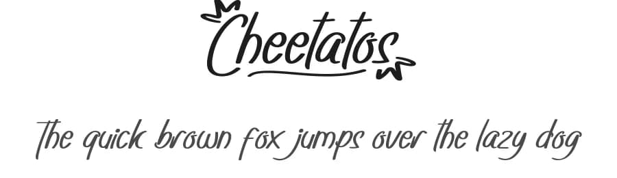 Cheetatos by Calligraphy Fonts — Script Handwritten Font