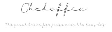 Cheloffia by Dedi Irawan — Script Handwritten Font — thumbnail 1