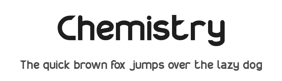 Chemistry by weknow — Sans Serif Font