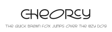 Cheorcy by Riyadh Rahman — Sans Serif Font — thumbnail 1