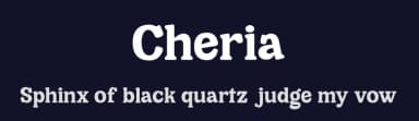 Cheria by Dharmas Foundry — Serif Font — thumbnail 2
