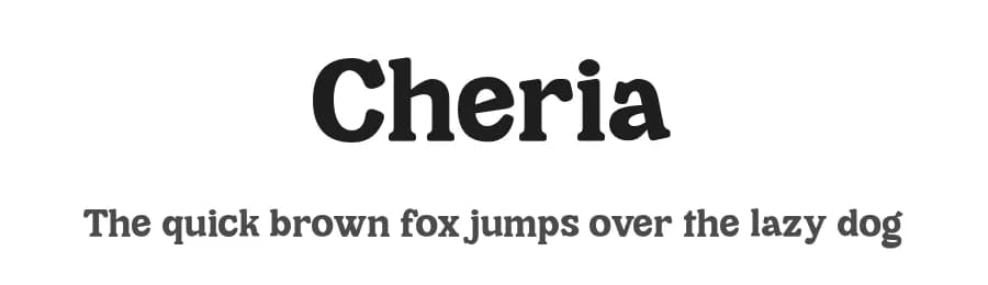 Cheria by Dharmas Foundry — Serif Font