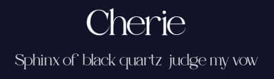 Cherie by Pentagonistudio — Serif Font — thumbnail 2