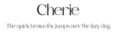 Cherie by Pentagonistudio — Serif Font — thumbnail 1